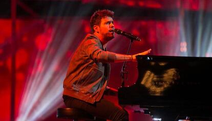 El cantant Pablo López en la gala dels Ondas de l'any passat al Liceu.