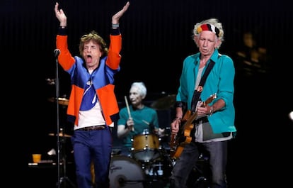 Los Rolling Stones durante su actuación en el festival Desert Trip en el Empire Polo Club en Indio, California, en octubre de 2016.