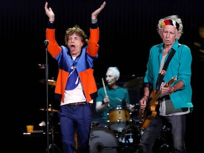 Els Rolling Stones, en un concert a Califòrnia el 2016.