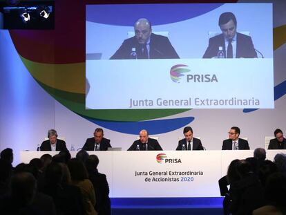 Junta General Extraordinaria de Accionistas de PRISA, celebrada el 29 de enero de 2020.