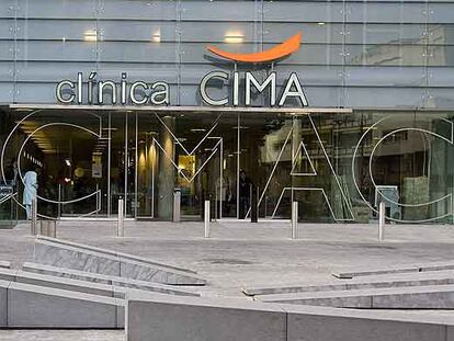 Fachada de la clínica Cima, en Barcelona.
