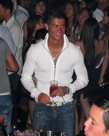 CR7, de fiesta en el XS Nightclub de Las Vegas, en junio de 2009.