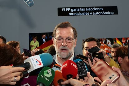 Mariano Rajoy, president del Govern, en la Convenció Nacional del PP a Sevilla.