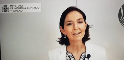 La ministra de Industria, Reyes Maroto