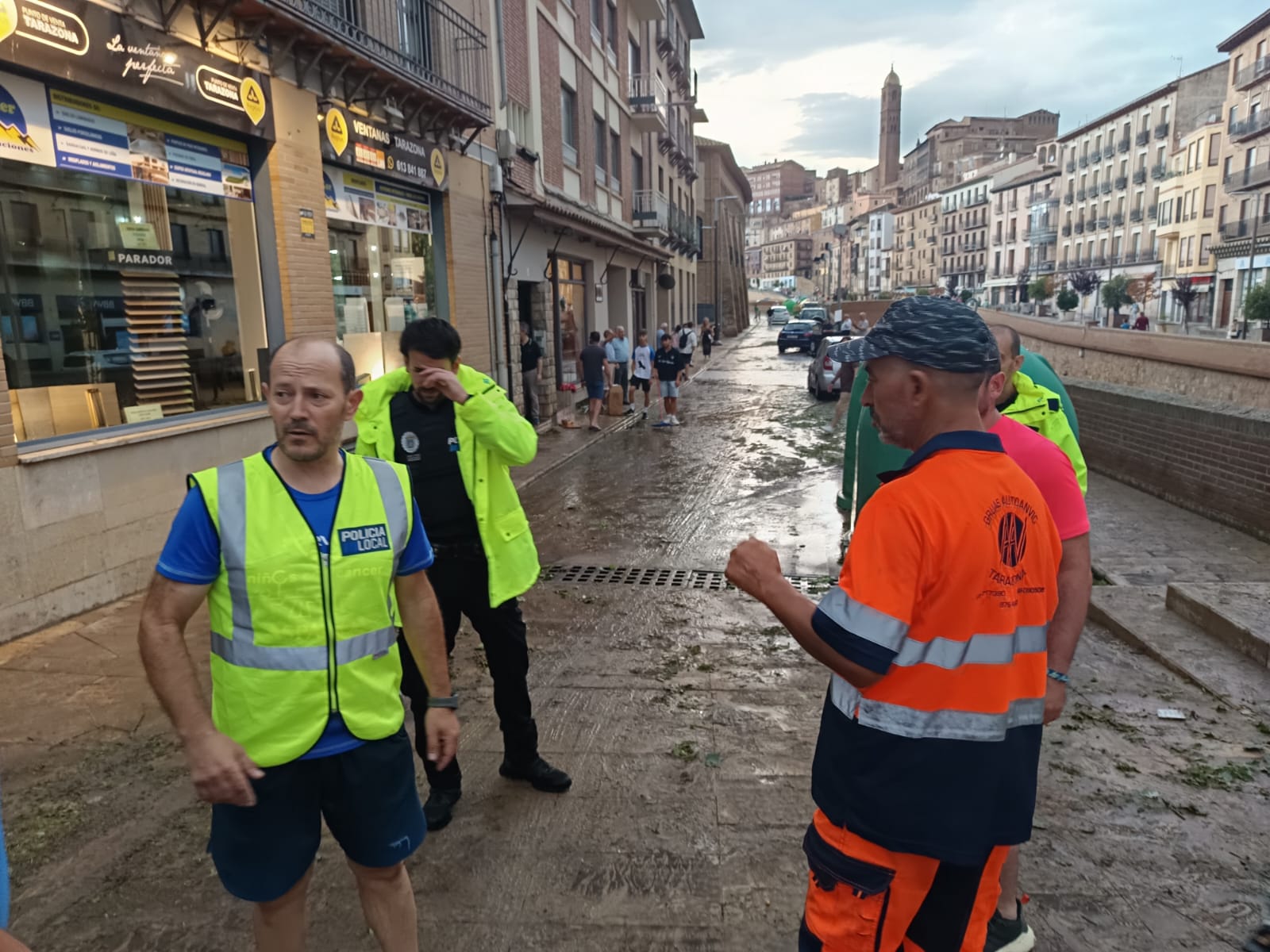 La dana causa una treintena de incidencias en todo Aragón e inundaciones en Tarazona