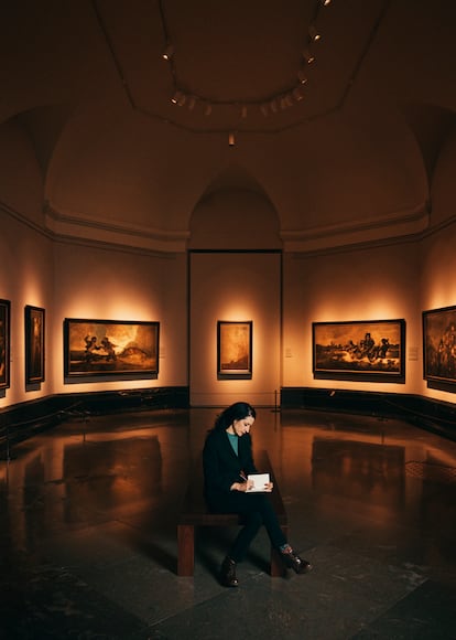 La sala de las 'Pinturas negras', de Goya, fue parada predilecta de Chloe Aridjis durante su estancia en el Prado.