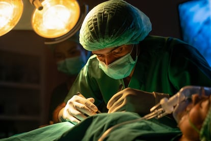 Un cirujano plástico en una fotografía ilustrativa.