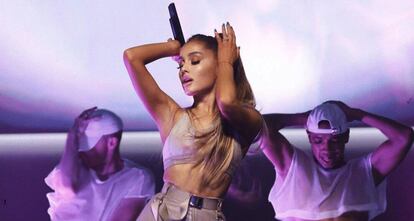 Ariana Grande, durante un concierto en Tailandia.