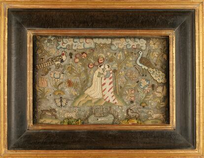 ‘Tapiz con figuras abrazadas’ creado entre 1610 y 1620.