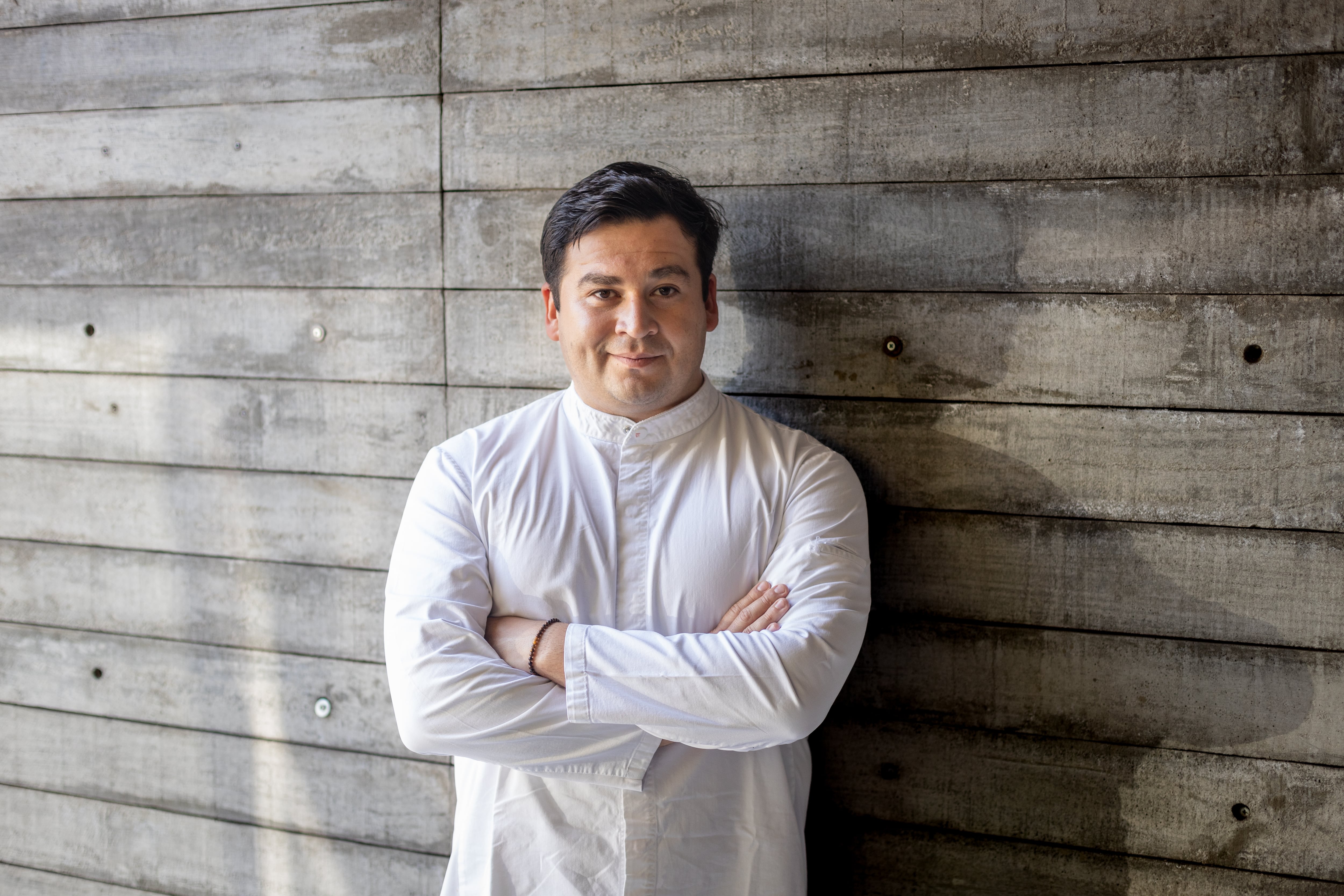 Fabián Silva en su restaurente  Pescados Capitales, en Santiago, Chile, el 18 de agosto.