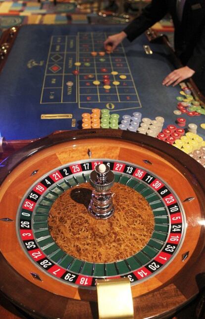 Mesa de ruleta en el Casino Gran Madrid de Torrelodones.