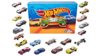 Pack de 20 coches Hot Wheels.