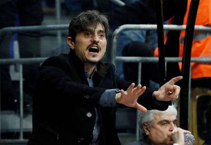 Dimitris Giannakopoulos, en un partido de Euroliga 