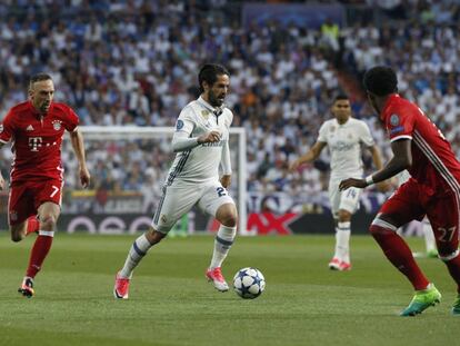 Isco durante el partido ante el Bayern.