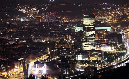 Panorámica de Bilbao, el jueves.