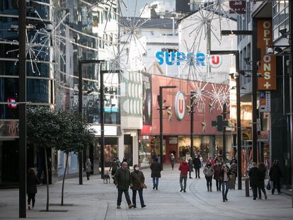 Avenida Meritxell, en Andorra la Vella, el pasado noviembre.