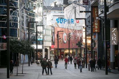 Avenida Meritxell, en Andorra la Vella, el pasado noviembre.