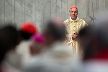 El cardenal Ángel Fernández Artime, en la basílica de San Pedro el 3 de mayo.
