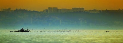 Panorámica de Argel desde el mar.