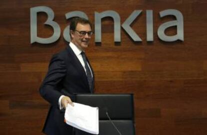 Jose Sevilla, consejero delegado de Bankia en la presentación de resultados de marzo de 2016.