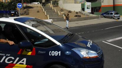 Una patrulla del Cuerpo Nacional de Policía.