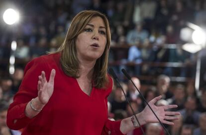 La secretaria general del PSOE andaluz y presidenta de la Junta de Andaluc&iacute;a, Susana D&iacute;az.