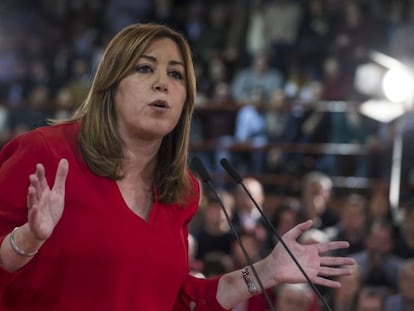 La secretaria general del PSOE andaluz y presidenta de la Junta de Andaluc&iacute;a, Susana D&iacute;az.