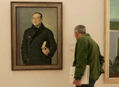 Retrato de Cipriano Rivas Cherif, de Santiago Montes, en la Real Academia de Bellas Artes de San Fernando.