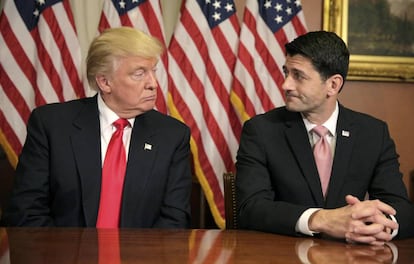 Trump y Ryan, este jueves en el Capitolio