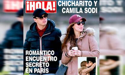 Nueva portada de la revista ¡Hola! con Chicharito y Camila Sodi.