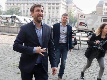 Toní Comín, a mediados de mayo en Bruselas.