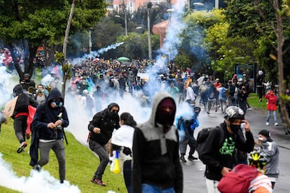 Colombia vivió este sábado una nueva jornada de protestas a lo largo de todo el país contra la reforma tributaria del presidente Iván Duque.