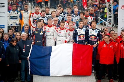 El minuto de silencio de los pilotos antes del Gran Premio de Brasil 