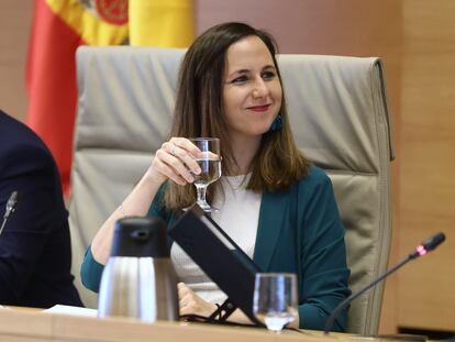 Ione Belarra, este miércoles, en la Comisión de Derechos Sociales, en el Congreso.