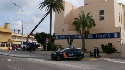 Sede de la Jefatura Superior de Policía en Melilla, el pasado martes.