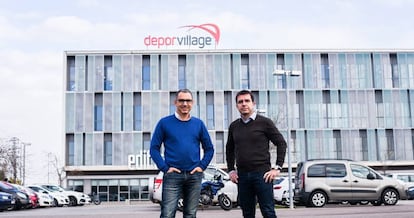 Xavier Pladellorens y Ángel Corcuera, cofundadores de Deporvillage.
 