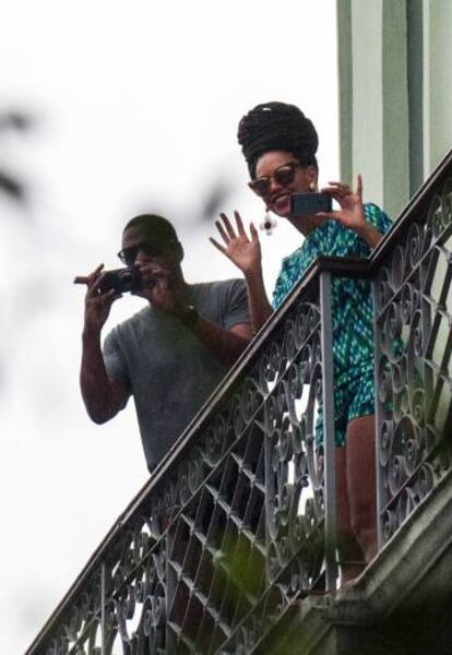 Beyoncé y Jay-Z en La Habana en 2013. 