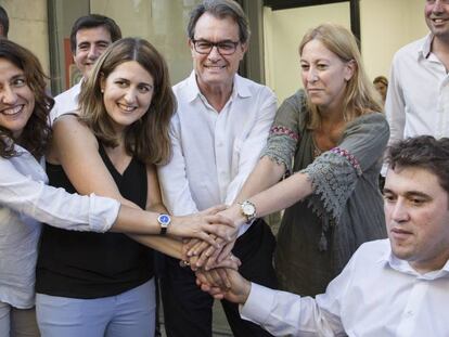 Mercè Conesa (esquerra) i David Bonvehí (dreta).