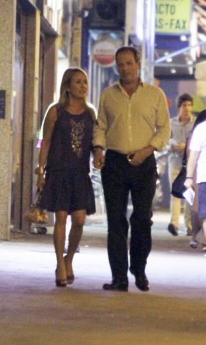 Marina Castaño y su actual pareja, Enrique Puras.