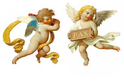 With roots in Greek and Roman antiquity, putti are ornamental motifs present throughout classical and baroque art. They are represented as children with wings, believed to wield influence over human life.