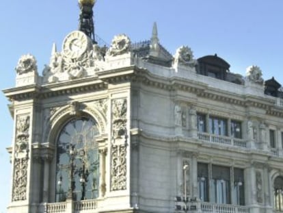 Fachada del Banco de Espa&ntilde;a. 