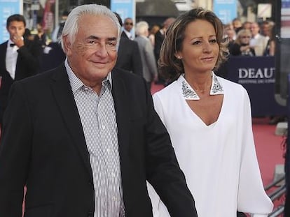 DSK y Myriam L’Aouffir, su actual esposa en el Festival de Deauville.