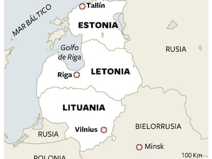 Localizador de los países bálticos