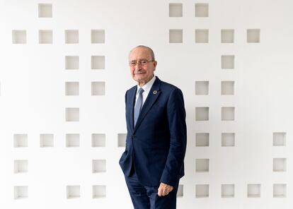 Francisco de la Torre, de 79 años, alcalde de Málaga desde el año 2000, fotografiado en el Museo Pompidou.