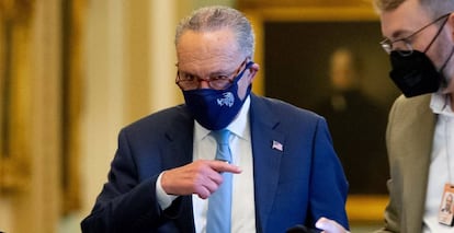 El líder de los demócratas en el Senado de EE UU, Chuck Schumer.