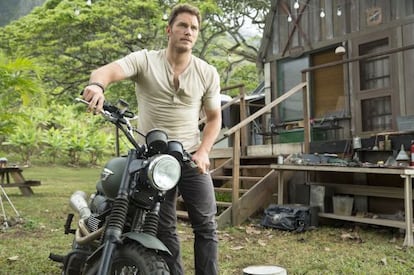 Chris Pratt, en una imagen de 'Jurassic World'