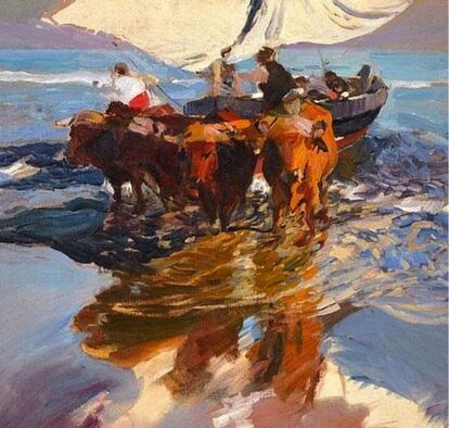 Obra de Sorolla, 'Vuelta a la pesca. Playa de Valencia', vendida por 3,21 millones de euros.
