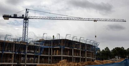 Una vivienda en construcción en Madrid