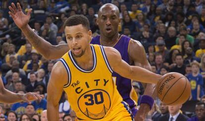 Stephen Curry y Jobe Bryant.