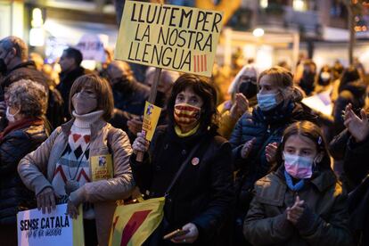 Manifestació per la llengua.